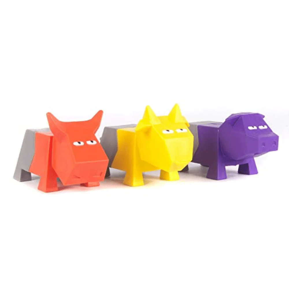 Barkbutler x Fofos Comic Farm Pig Toy & Football Chew Toy for Dogs (Pack of 2) - Image 6