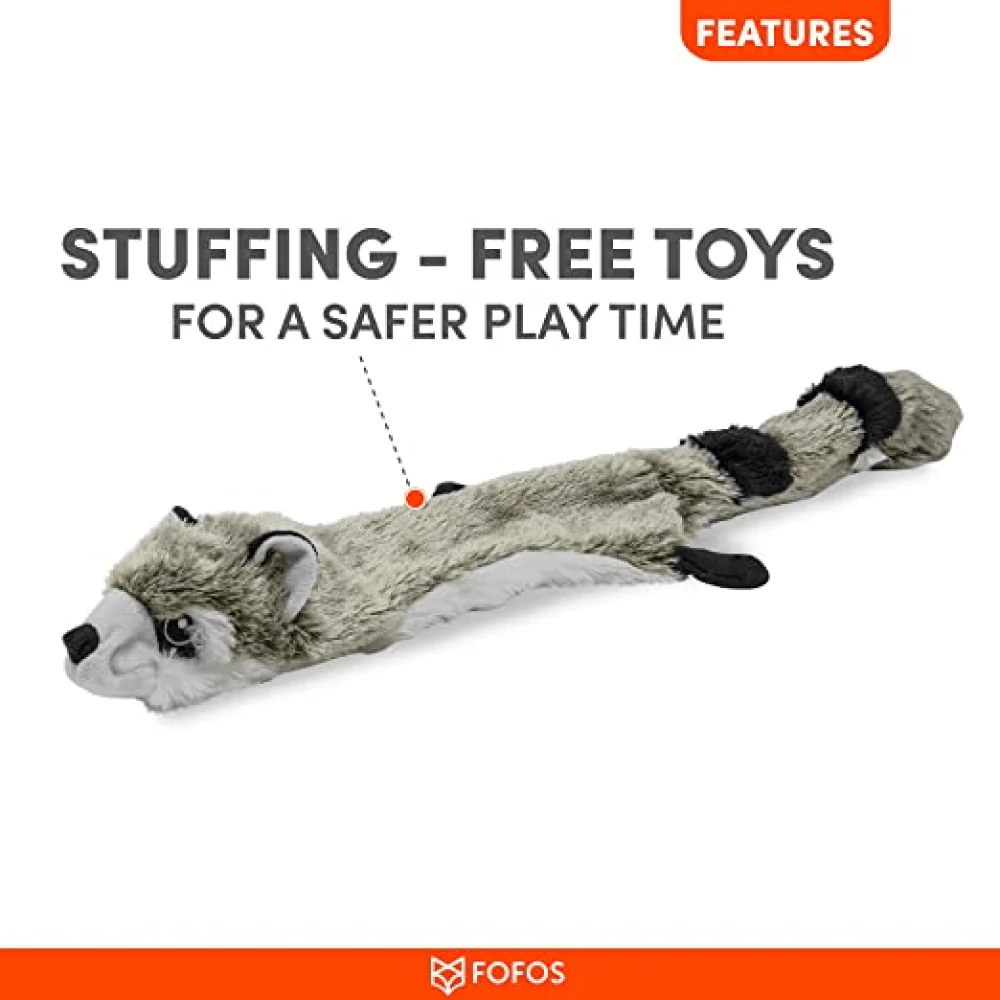 Barkbutler x Fofos Skinneez Raccoon Toy for Dogs - Image 4