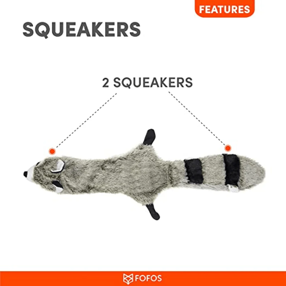 Barkbutler x Fofos Skinneez Raccoon Toy for Dogs - Image 6