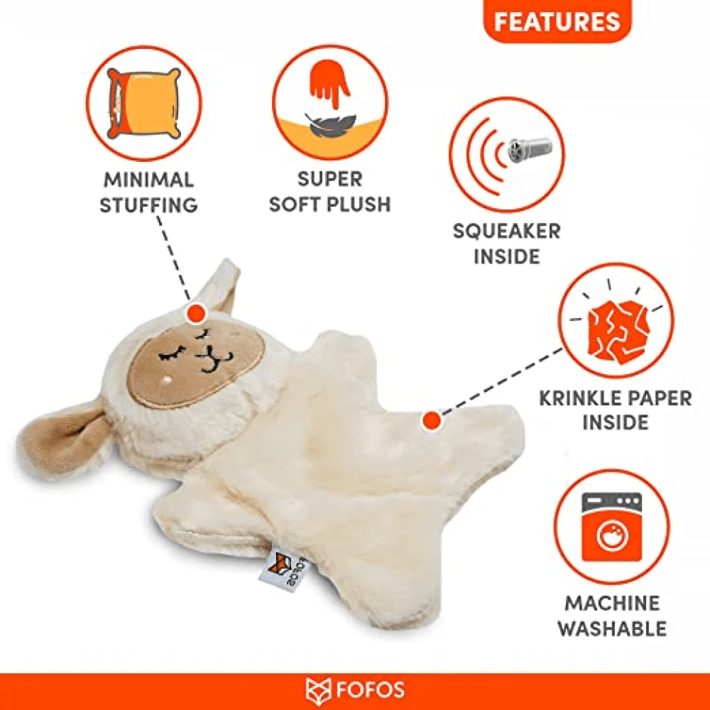 Barkbutler x Fofos Glove Plush Sheep Toy for Cats - Image 4