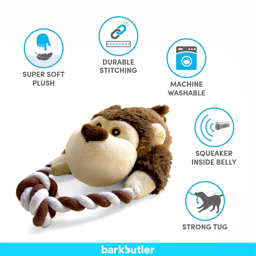 Barkbutler Knotty The Bear Plush Toy for Dogs - Image 4