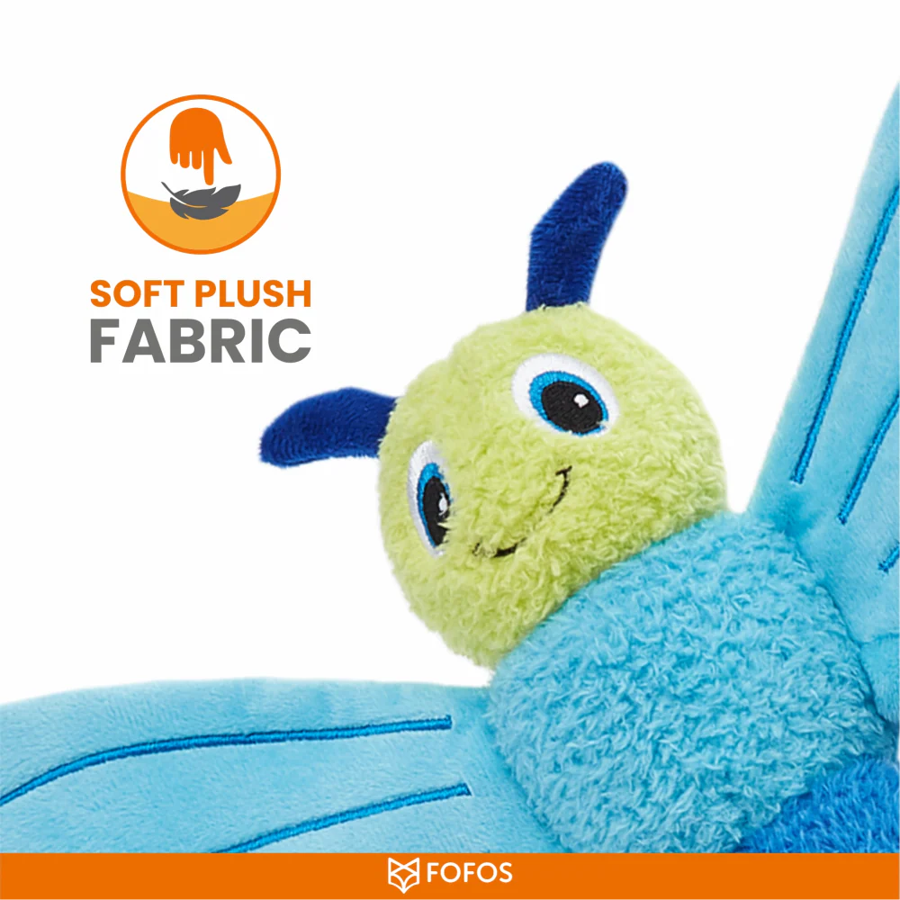 Barkbutler x Fofos Jumbo Butterfly Plush Toy for Dogs (Blue) - Image 4