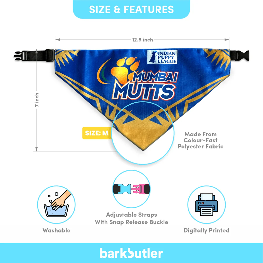 Barkbutler Mumbai Mutts Bandana for Dogs | Indian Pet League - Image 6