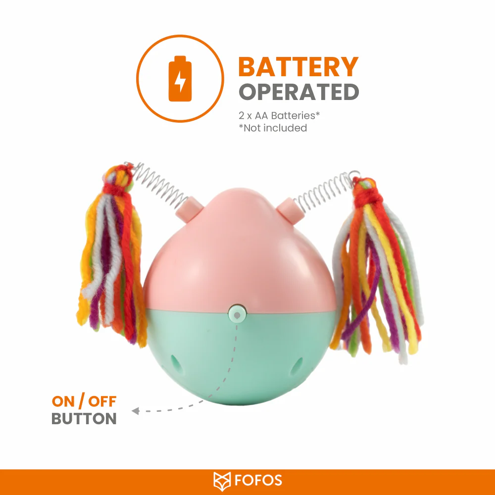 Barkbutler x Fofos Crazy Tumbler Pig Toy for Cats - Image 5