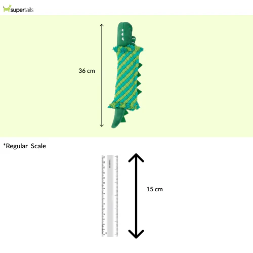 Barkbutler x Fofos Dental Crocodile Toy for Dogs - Image 2