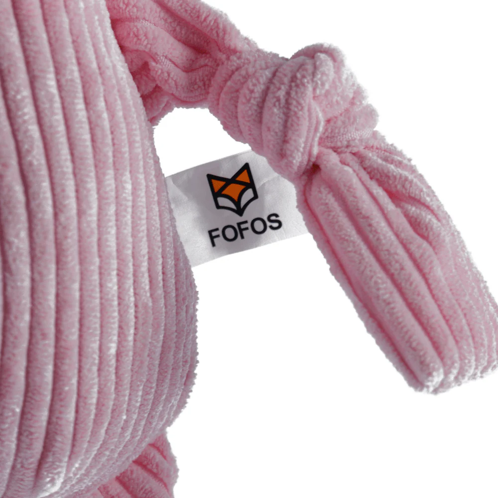 Barkbutler x Fofos Fluffy Pig Pink Plush Toy for Dogs (Pink) - Image 4