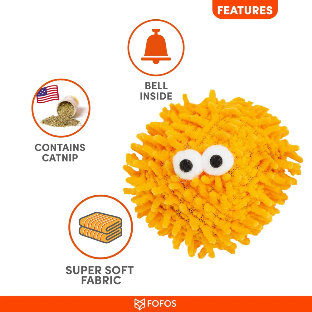 Barkbutler x Fofos Geek Ball Chew Toy for Cats - Image 2