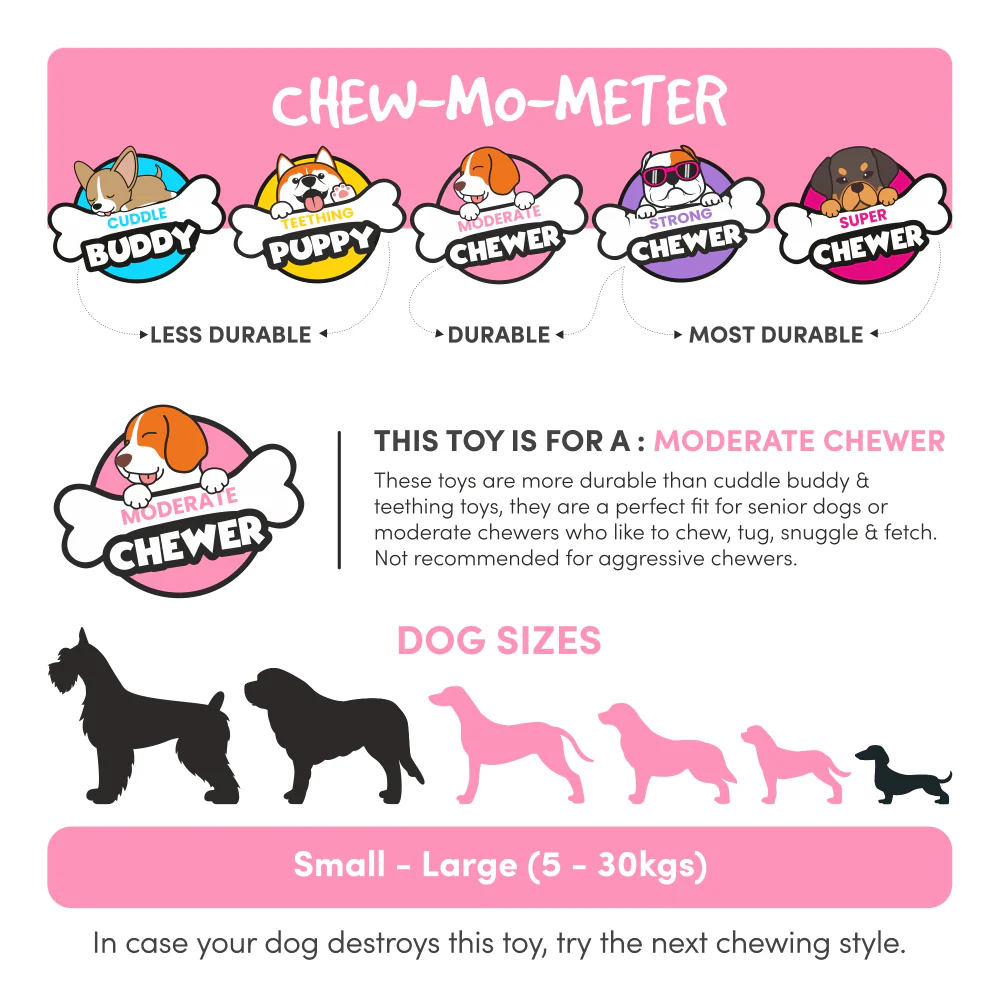Barkbutler x Fofos Giggling Vegi Bites Pumpkin Squeaky Chew Toy for Dogs - Image 3