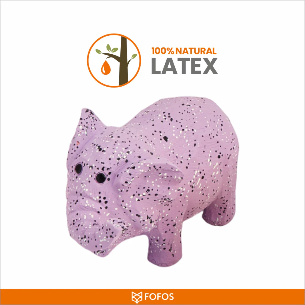 Barkbutler x Fofos Latex Elephant Squeaky Toy for Dogs (Purple) - Image 5