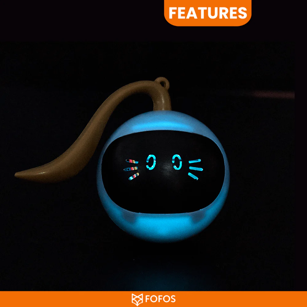 Barkbutler x Fofos Magic Ball Tumbler Smart Toy for Cats (White) - Image 4