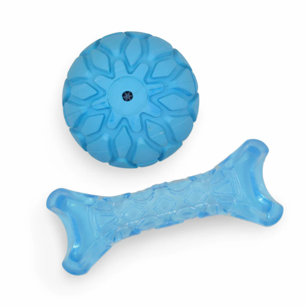 Barkbutler x Fofos Milk Bone & Ball Durable Interactive Chew Toy for Dogs (Blue) - Image 6