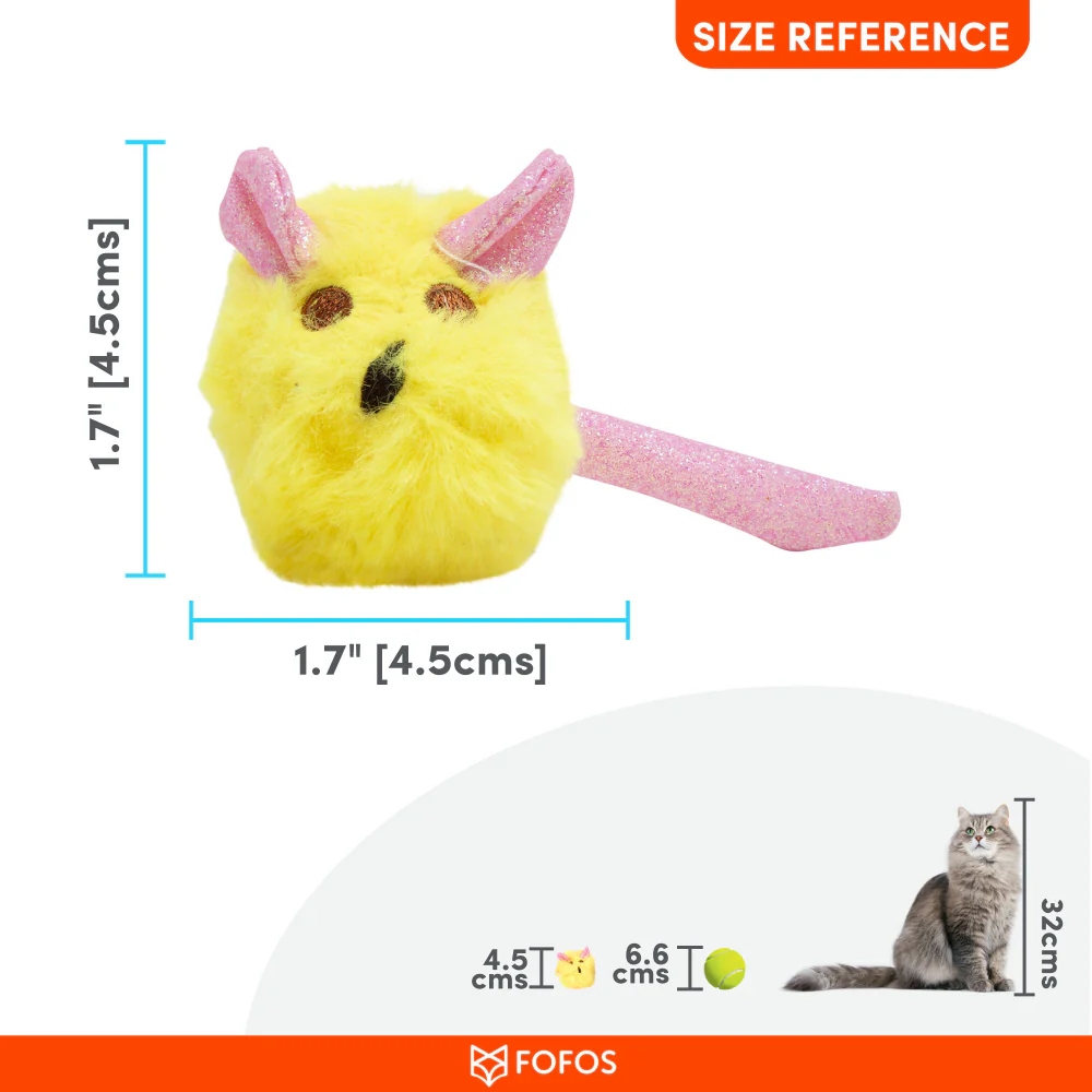 Barkbutler x Fofos Rattle Mouse Chew Toy for Cats - Image 2