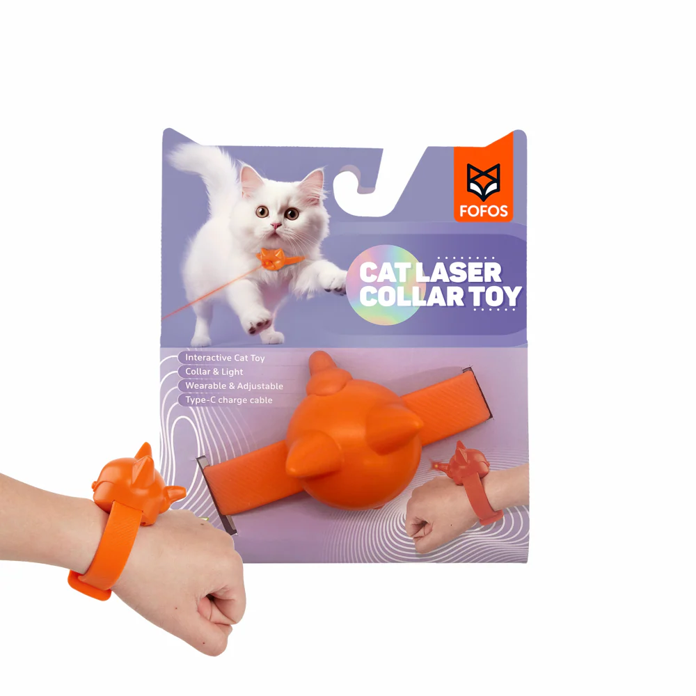 Barkbutler x Fofos Rechargeable Laser Collar Smart Toy for Cats - Image 9