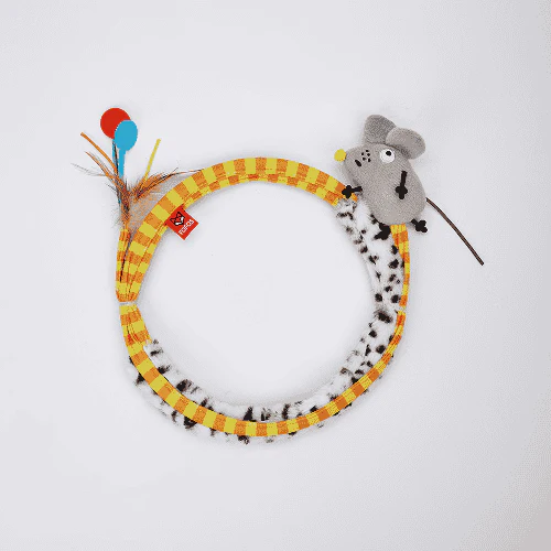 Barkbutler x Fofos Safari Spiral Tunnel Toy for Cats - Image 6