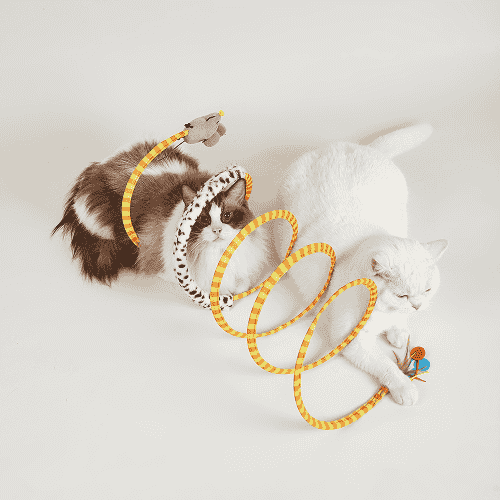 Barkbutler x Fofos Safari Spiral Tunnel Toy for Cats - Image 7