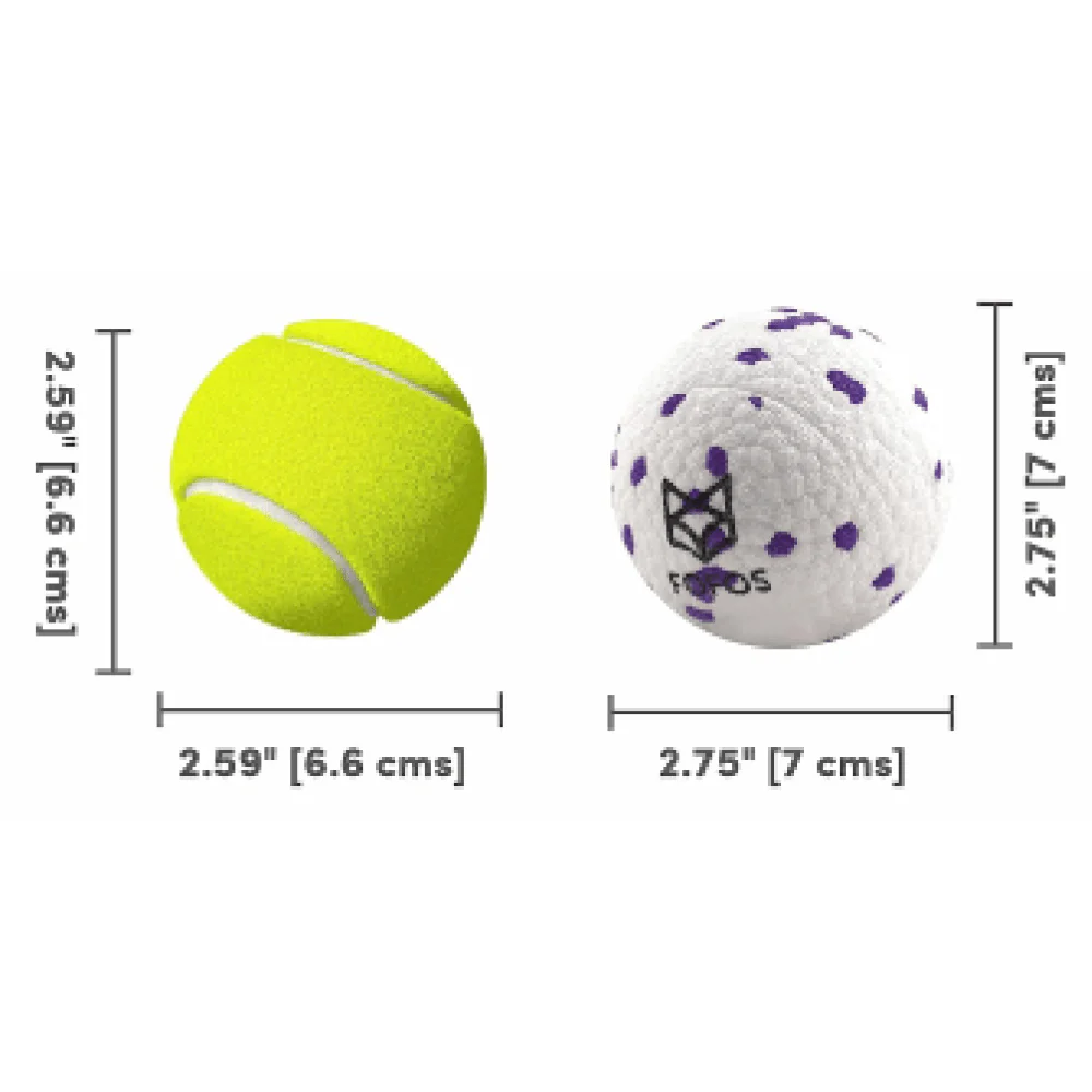 Barkbutler x Fofos Super Bounce Chew Ball for Dogs (White) - Image 3