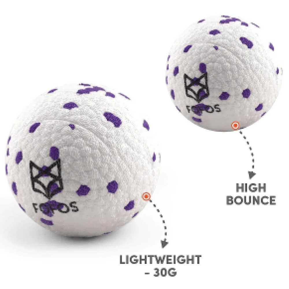 Barkbutler x Fofos Super Bounce Chew Ball for Dogs (White) - Image 4