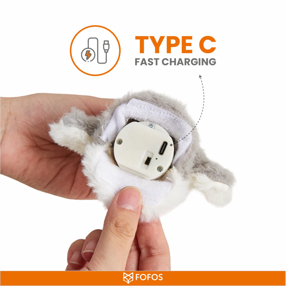 Barkbutler x Fofos Swinging Penguin Interactive Toy for Cats (White/Black) - Image 3