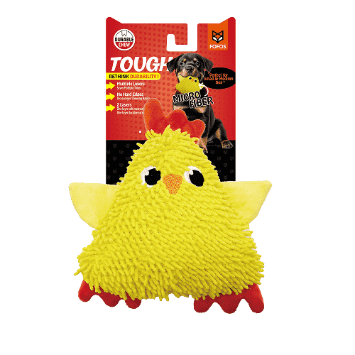 Barkbutler x Fofos Tough Squeaky Chick Toy for Dogs - Image 3