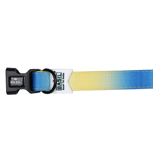 Basil Adjustable Padded Collar for Dogs (Blue/Yellow) - Image 7