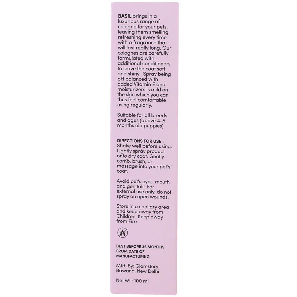 Basil Amour Cologne Spray for Dogs and Cats - Image 5