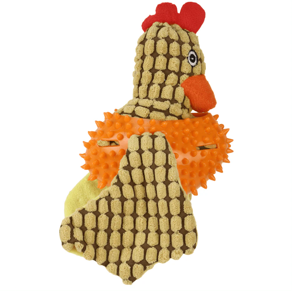 Basil Bird Shaped Plush Toy with Squeaky Neck for Dogs - Image 2