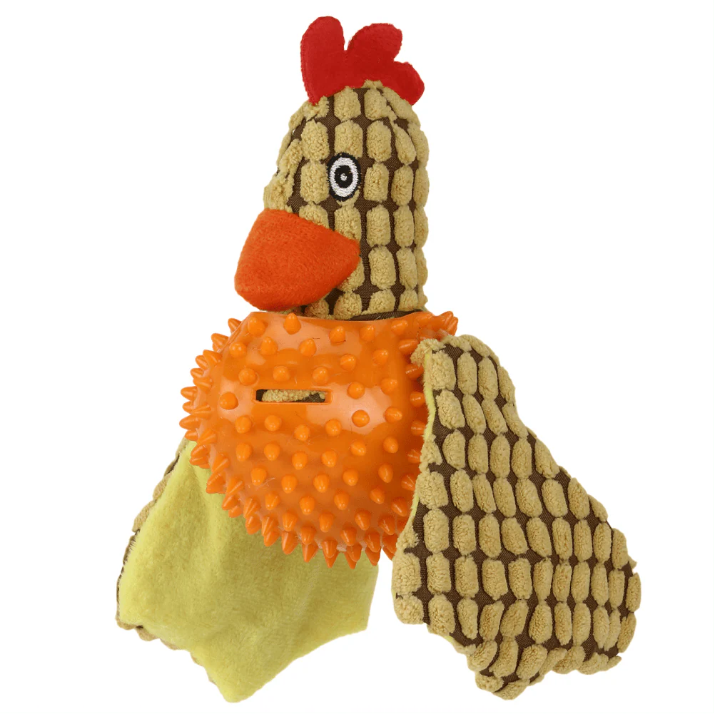 Basil Bird Shaped Plush Toy with Squeaky Neck for Dogs - Image 3