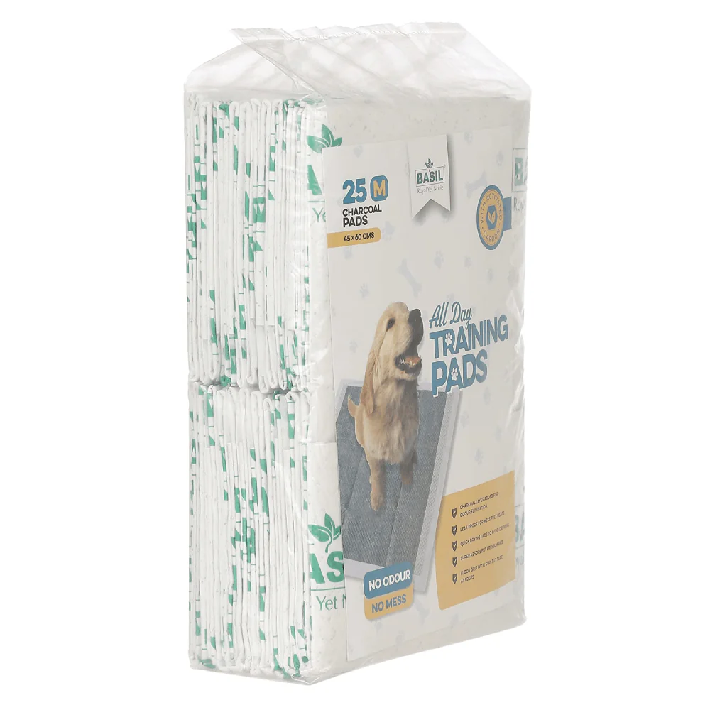 Basil Charcoal Training Pads for Puppies (60x45cm) - Image 3