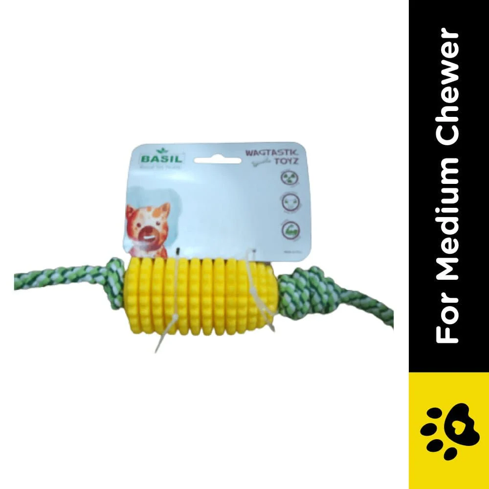 Basil Corn with Rope Toy for Dogs - Image 2
