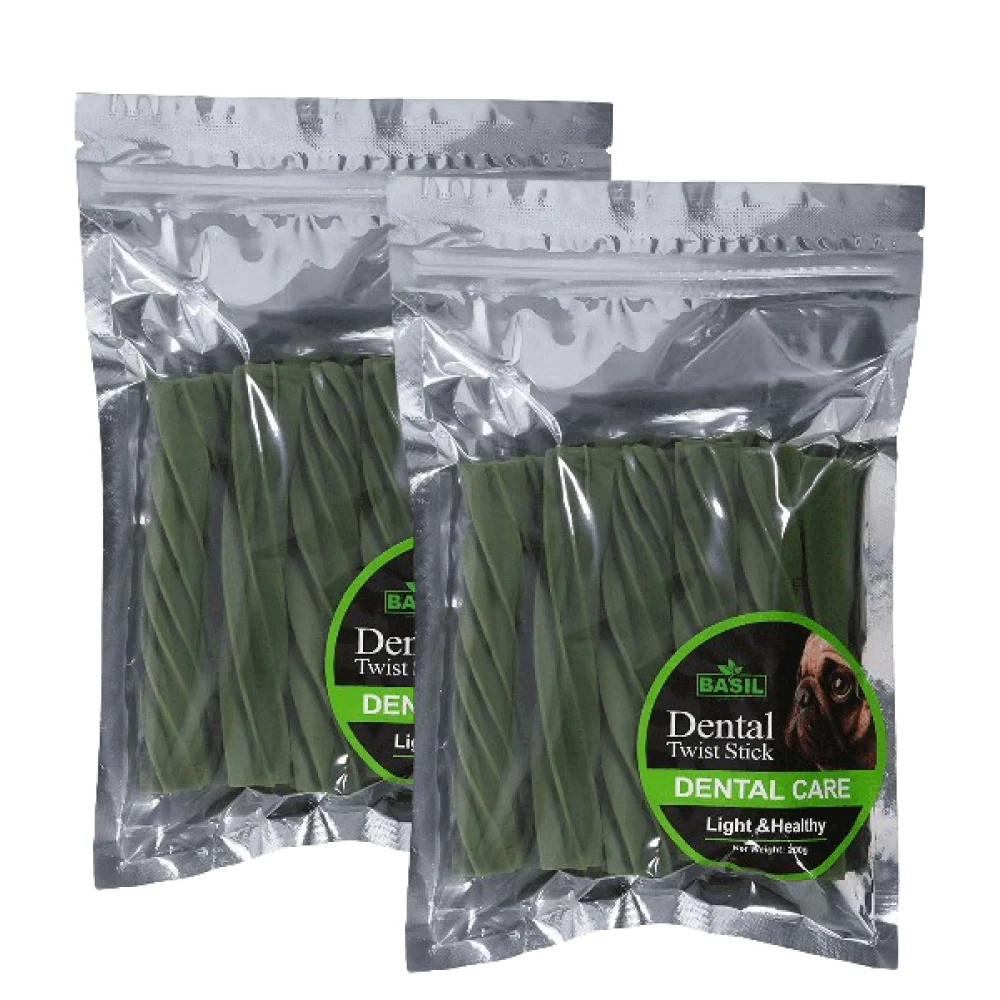 Basil Dental Care Stick Chew Dog Treats - Image 2