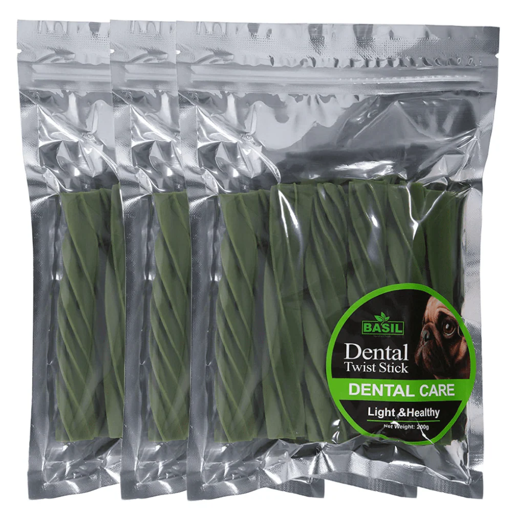 Basil Dental Care Stick Chew Dog Treats - Image 3