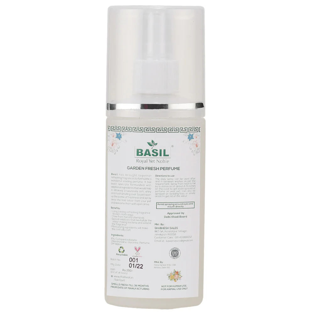 Basil Garden Fresh Perfume Spray for Dogs and Cats - Image 4