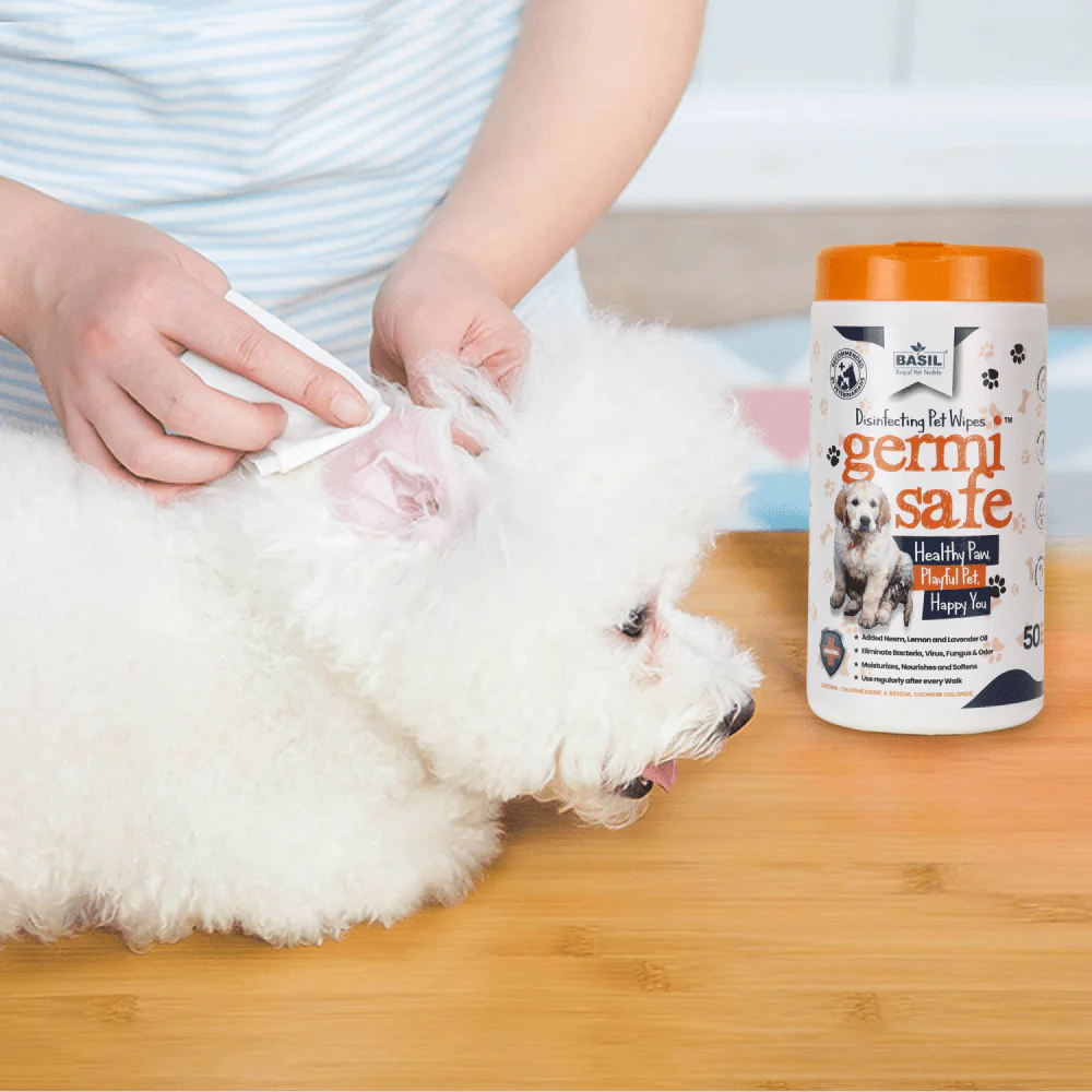 Basil Germi Safe Wet Wipes for Dogs and Cats - Image 5