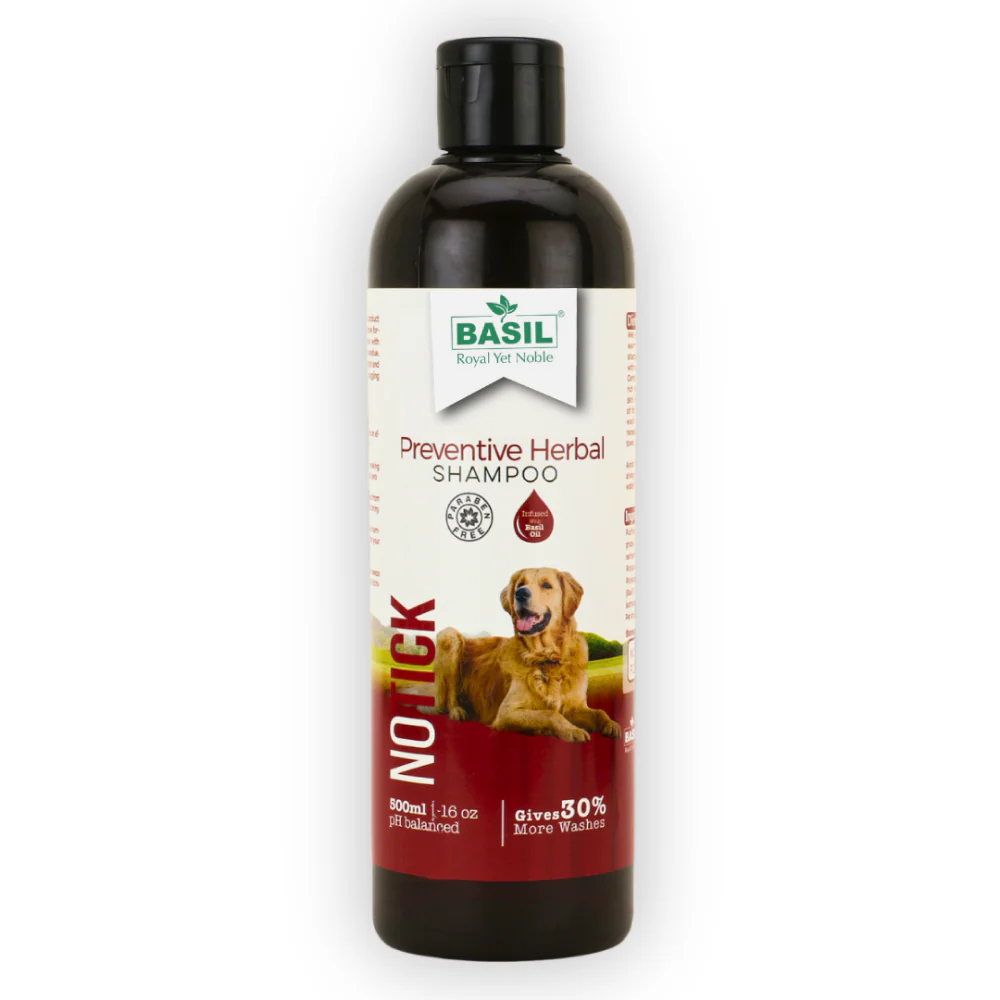 Basil Herbal No Ticks Dog Shampoo - Image 2