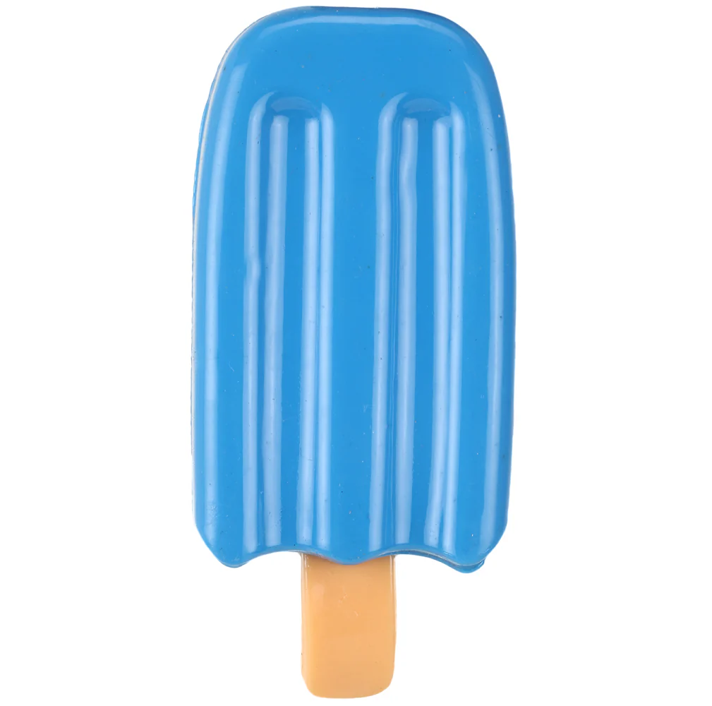 Basil Ice Cream Shaped Cool Lick Silicon Chew Toy for Dogs (Blue) - Image 3