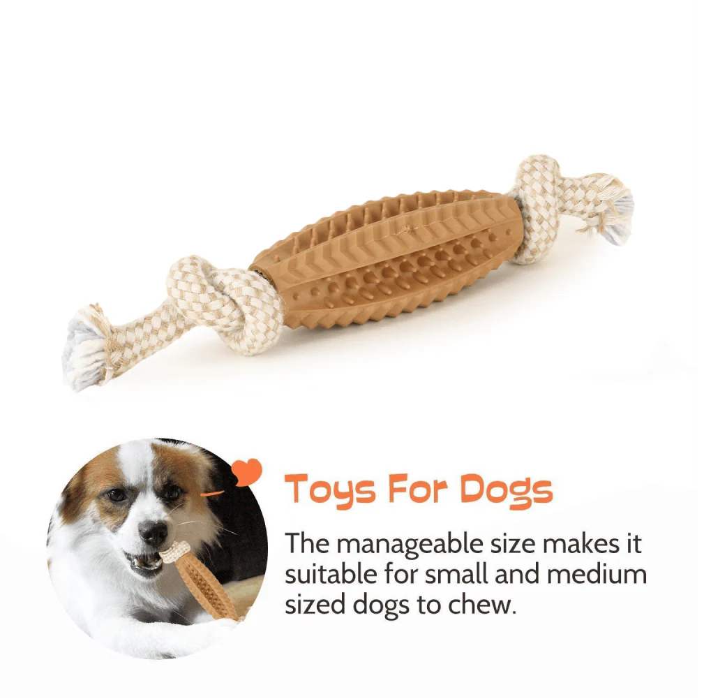 Basil Jute Rope with Spike TPR Chew Toy for Dogs | For Medium Chewers - Image 6