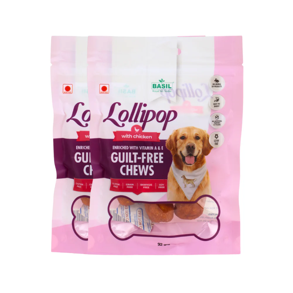 Basil Lollipop with Chicken Dog Chew Treat - Image 7
