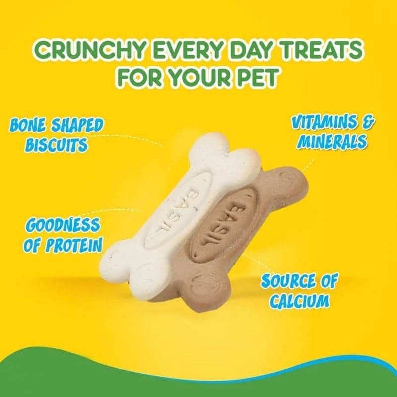 Basil Non Veg Bone Shaped Adult Dog Biscuits - Image 9
