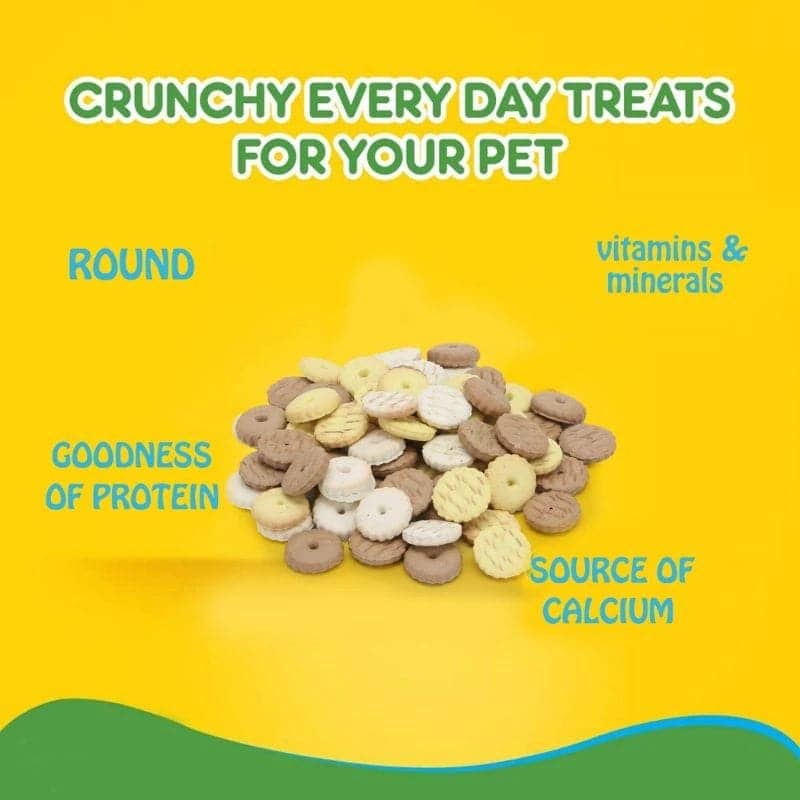 Basil Non Veg Round Shaped Puppy Biscuits - Image 4