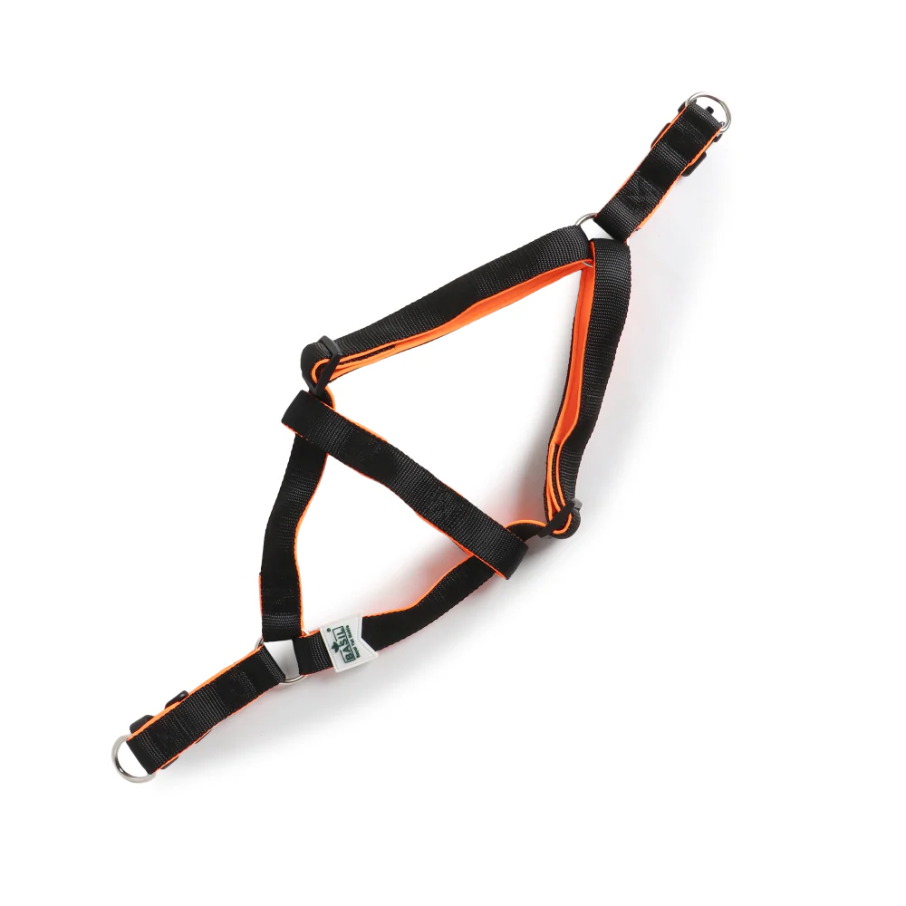 Basil Nylon Padded Adjustable Harness for Dogs (Black) - Image 8
