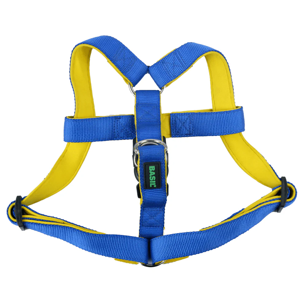 Basil Nylon Padded Adjustable Harness for Dogs (Blue) - Image 3