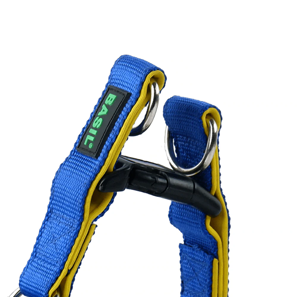 Basil Nylon Padded Adjustable Harness for Dogs (Blue) - Image 4