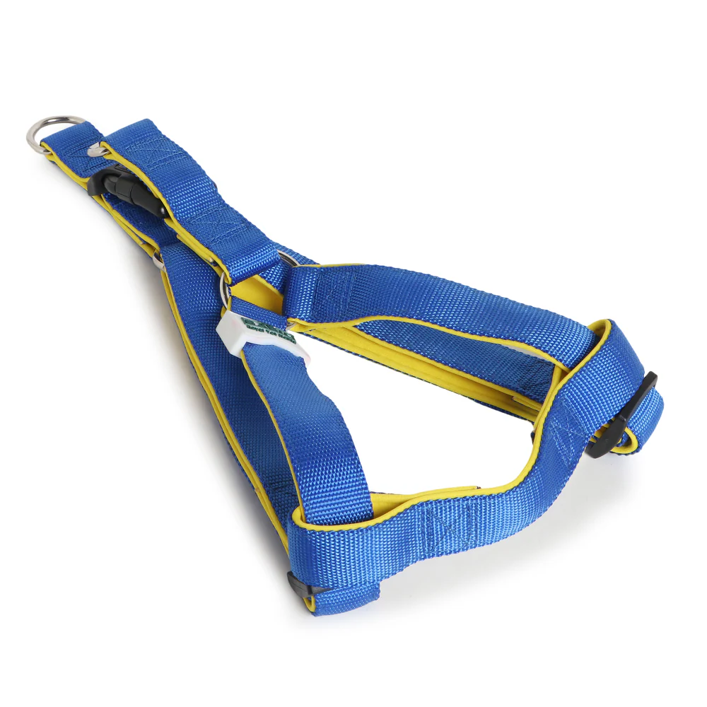 Basil Nylon Padded Adjustable Harness for Dogs (Blue) - Image 9