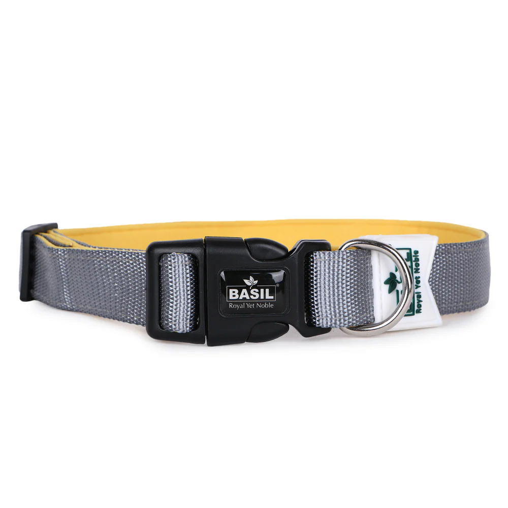 Basil Nylon Padded Collar for Dogs (Black) - Image 4