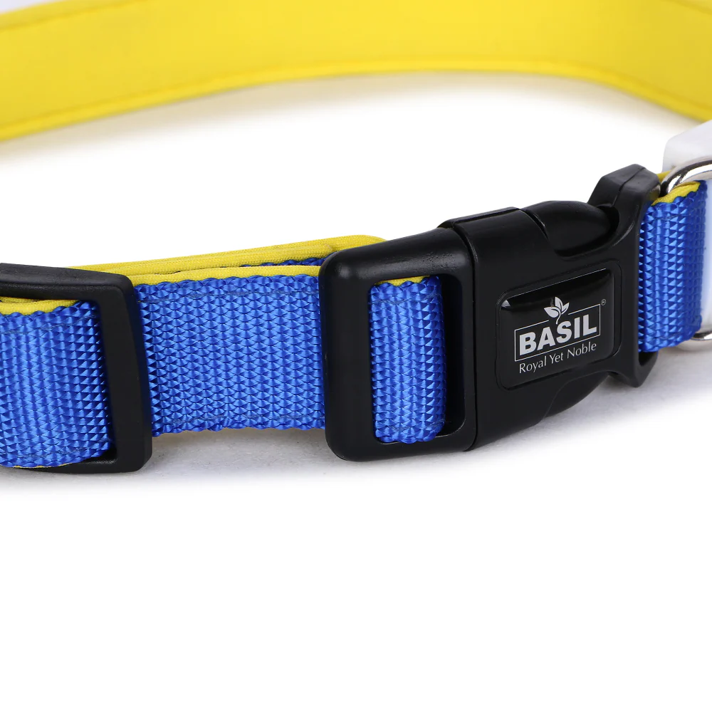 Basil Nylon Padded Collar for Dogs (Blue) - Image 13