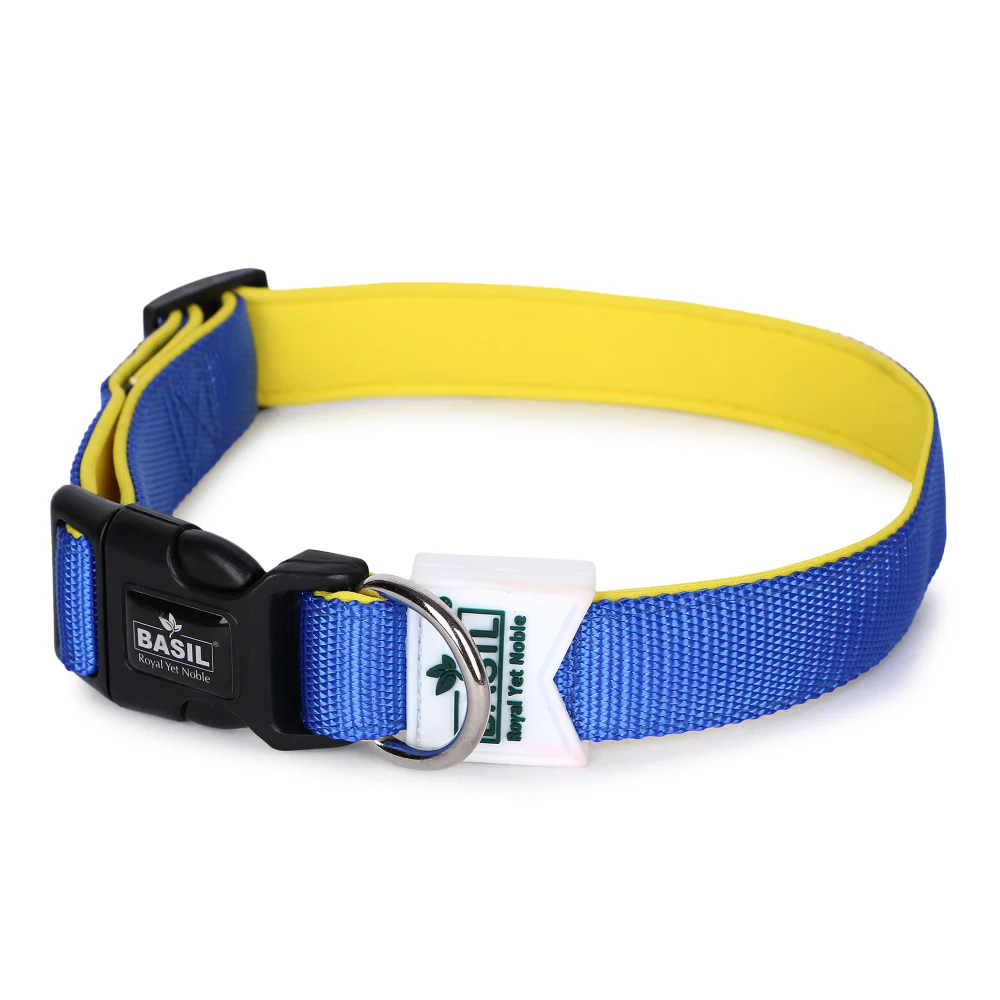 Basil Nylon Padded Collar for Dogs (Blue) - Image 8