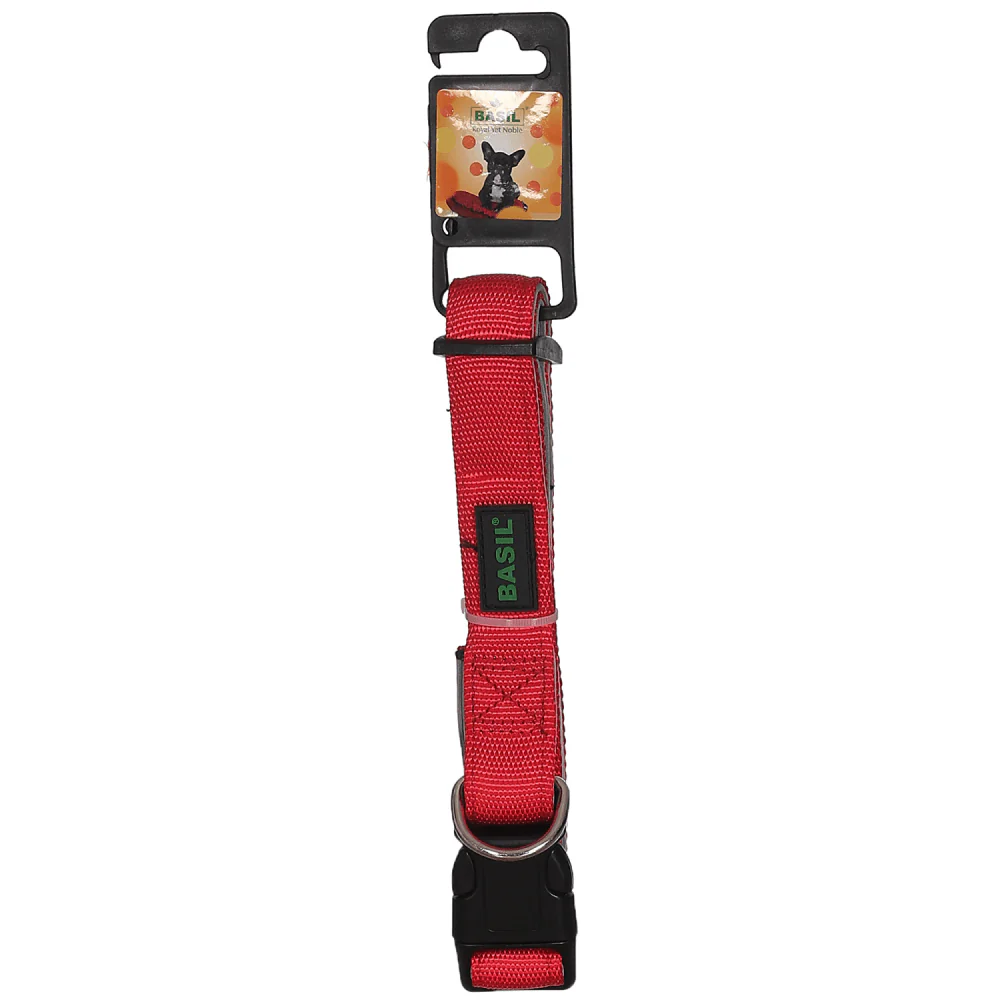 Basil Nylon Padded Collar for Dogs (Red) - Image 11