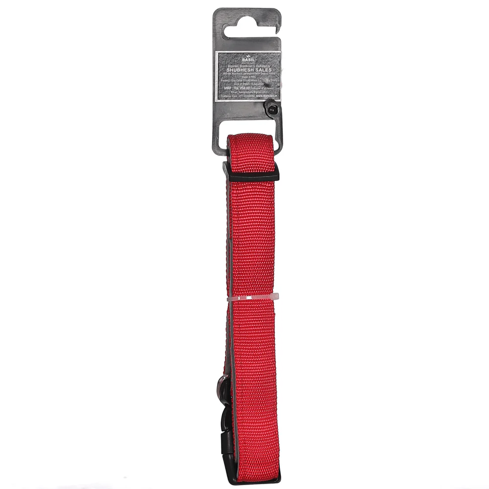 Basil Nylon Padded Collar for Dogs (Red) - Image 13