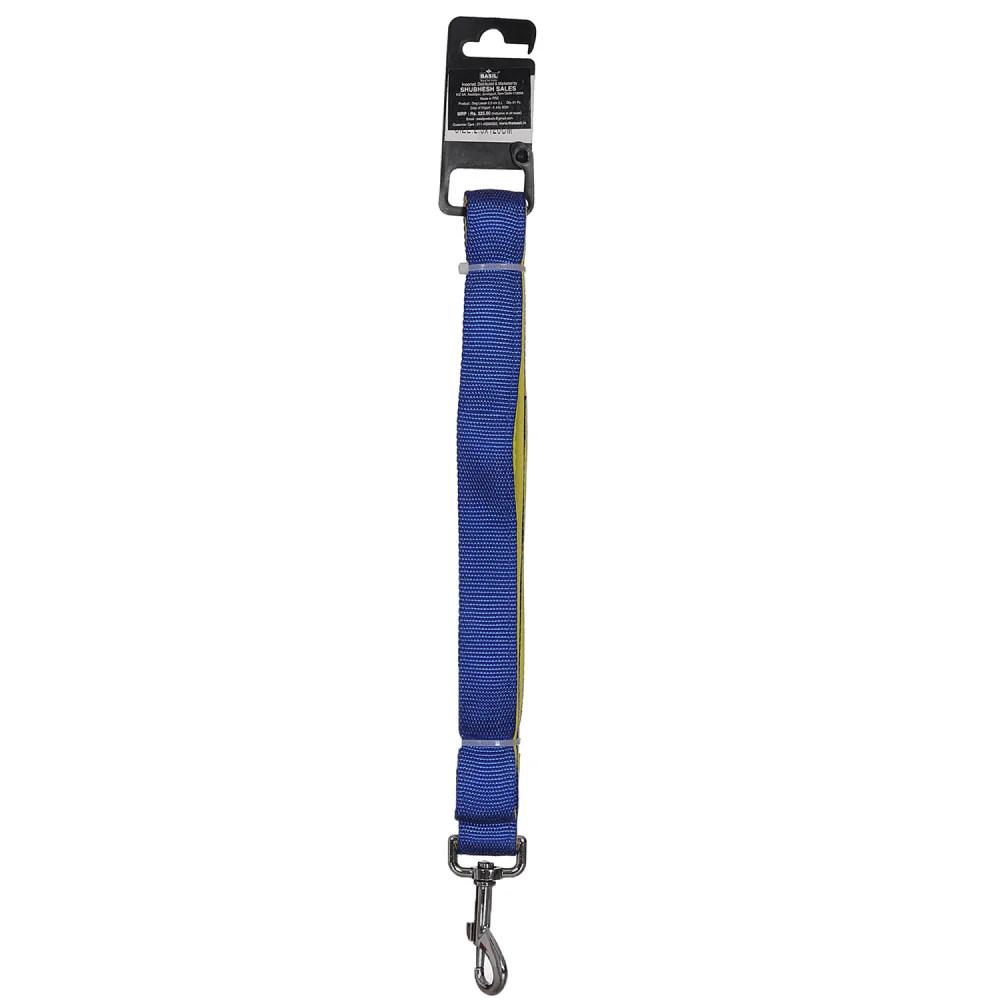 Basil Nylon Padded Leash for Dogs (Blue) - Image 5