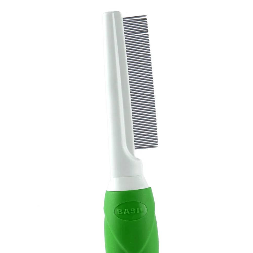 Basil One Sided Flea Comb (Green) - Image 3